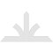 Ekena Millwork Richland Architectural Grade PVC Gable Bracket, 60"W x 35"H x 2"D x 6"F, 14/12 Pitch GBP060X35X0206RIC00 - alternate 5